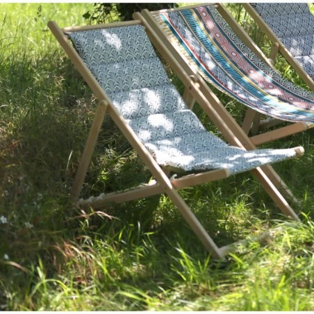 JARDIN PRIVE - Chilienne matelassée Norvege avocat - tissu traité déperlant