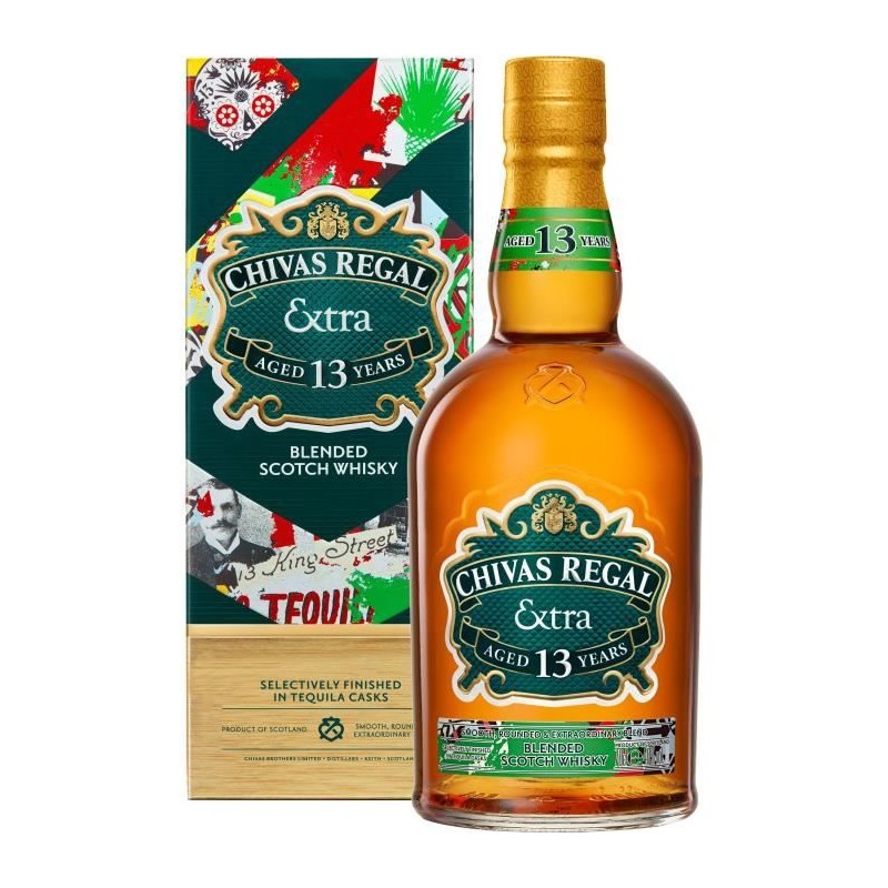 Chivas Regal - 13 ans - Tequila finish Whisky Ecossais - 40,0% Vol. - Chivas Regal - 13 ans - Tequila finish Whisky Ecossais - 40,0% Vol. -