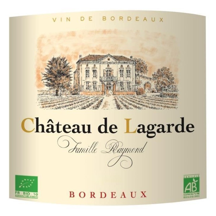 Château de Lagarde 2022 Bordeaux - Vin rouge de Bordeaux - Bio