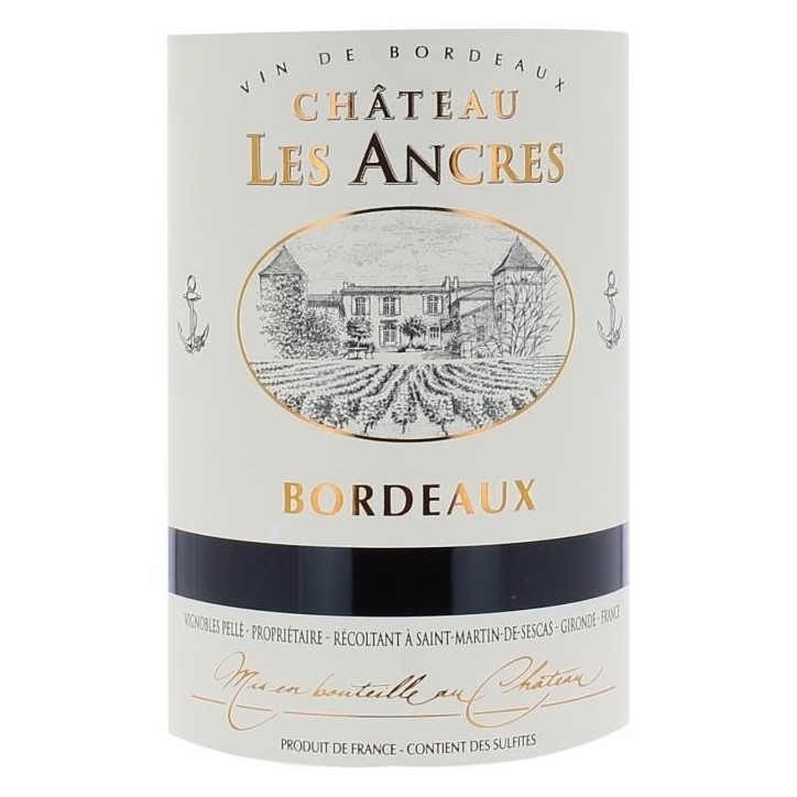 Châteaux Les Ancres 2020 Bordeaux - Vin rouge de Bordeaux