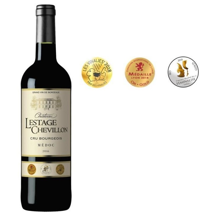 Château Lestage Chevillon 2016 Médoc Cru Bourgeois - Vin rouge de Bordeaux