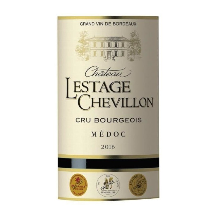 Château Lestage Chevillon 2016 Médoc Cru Bourgeois - Vin rouge de Bordeaux