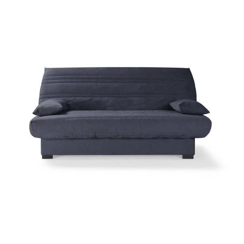 Banquette clic clac 3 places - Matelas 17 cm - Tissu gris anthracite - Banquette clic clac 3 places - Matelas 17 cm - Tissu gris anthracite -