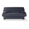 Banquette clic clac 3 places - Matelas 17 cm - Tissu gris anthracite -