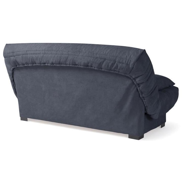Banquette clic clac 3 places - Matelas 17 cm - Tissu gris anthracite - L199 x P96 x H103 cm - CHLoe