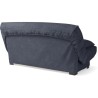 Banquette clic clac 3 places - Matelas 17 cm - Tissu gris anthracite -
