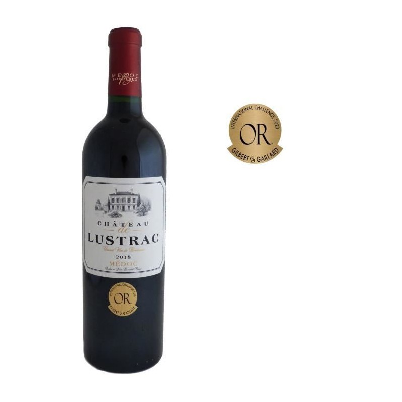 Château Lustrac 2018 Médoc - Vin rouge de Bordeaux Château Lustrac 2018 Médoc - Vin rouge de Bordeaux