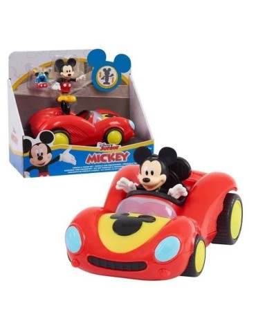 Mickey, Véhicule avec 1 figurine 7,5 cm et 1 accessoire, Modele Course, Jouet pour enfants des 3 ans, MCC062