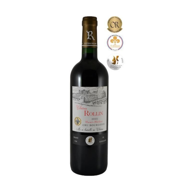 Château Rollin 2022 Haut-Médoc Cru Bourgeois - Vin rouge du Sud Oues