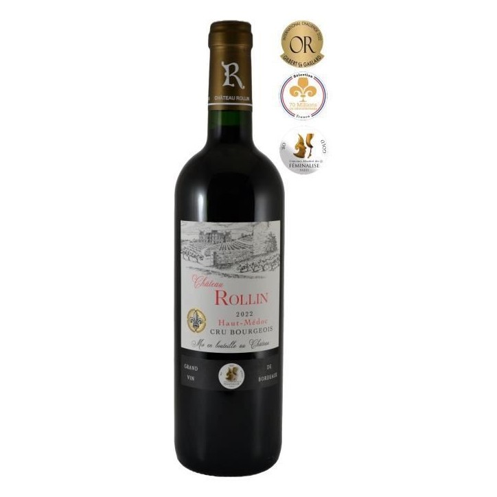 Château Rollin 2022 Haut-Médoc Cru Bourgeois - Vin rouge du Sud Ouest