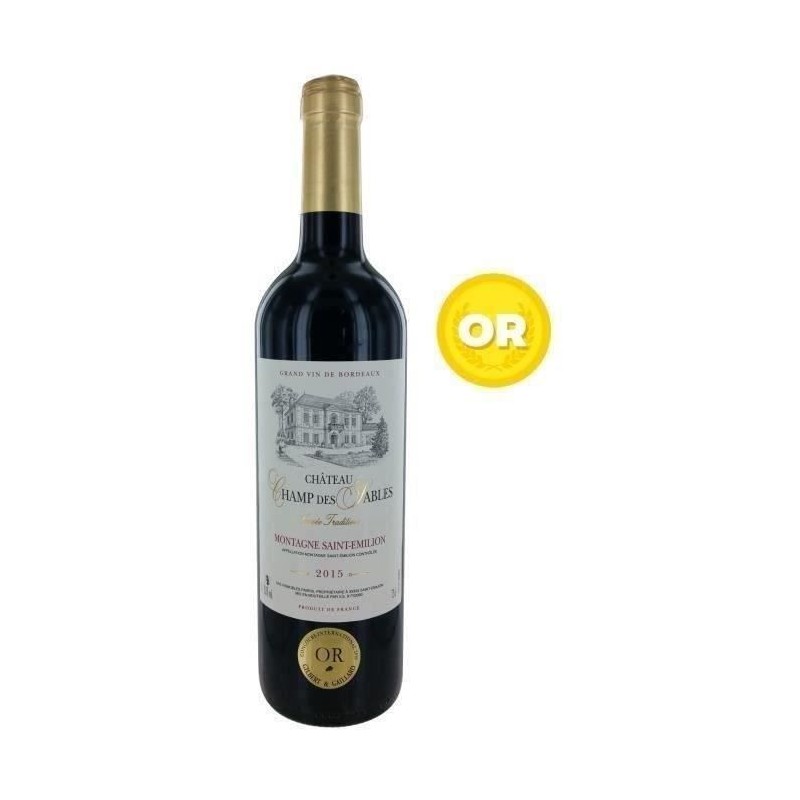 Château Champ des Sables 2015 Montagne Saint Emilion - Vin Rouge Château Champ des Sables 2015 Montagne Saint Emilion - Vin Rouge