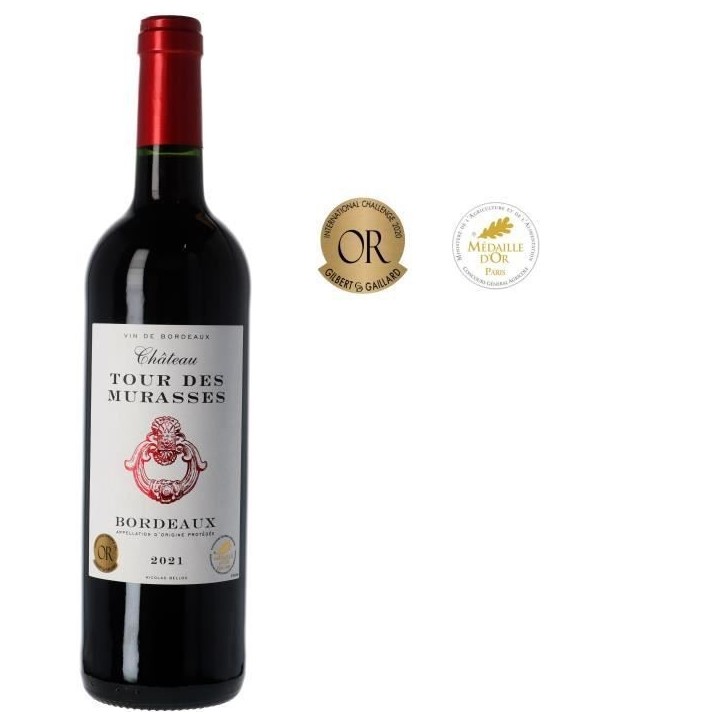 Château Tour des Murasses 2021 Bordeaux - Vin rouge de Bordeaux