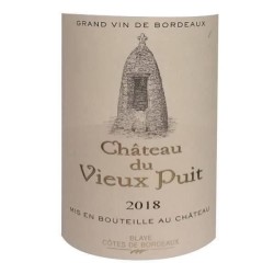 Château du Vieux Puit 2018 Blaye Côtes de Bordeaux - Vin rouge de Bo