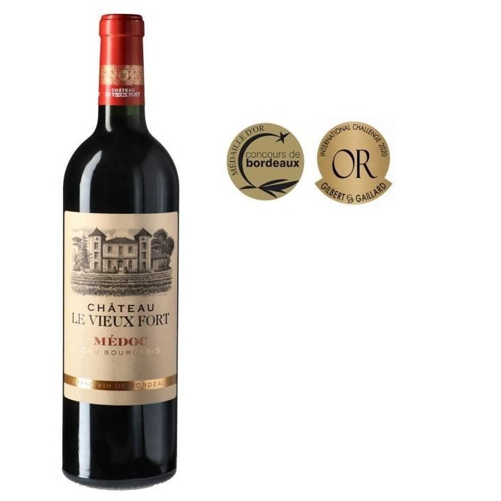 Château Le Vieux Fort 2021Médoc Cru Bourgeois - Vin rouge de Bordeaux