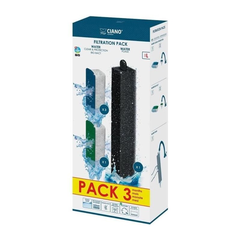 CIANO, Aquarium Consommables - Cartouches de Filtration de Rechange po CIANO, Aquarium Consommables - Cartouches de Filtration de Rechange po