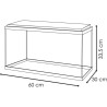 Aquarium 60 cm - CIANO - 58 litres + Filtre + LED + Chauffage + Consom