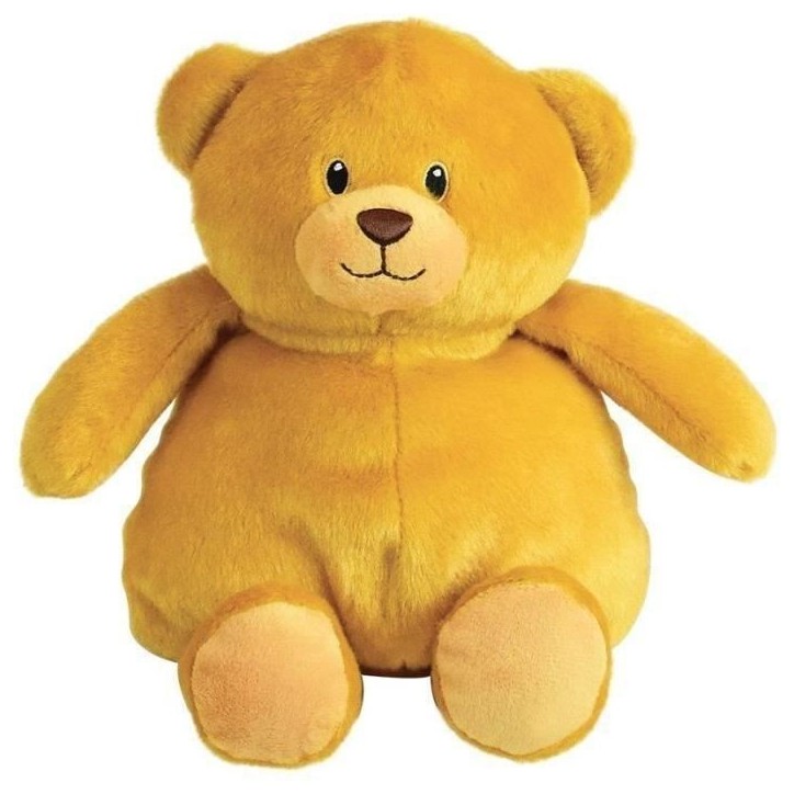 JEMINI Peluche bouillotte Ours - A chauffer au micro-ondes micro perles d'argile +/- 19 cm