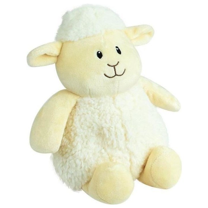 JEMINI Peluche bouillotte Mouton - A chauffer au micro-ondes micro perles d'argile +/- 19 cm JEMINI Peluche bouillotte Mouton - A chauffer au micro-ondes micro perles d'argile +/- 19 cm
