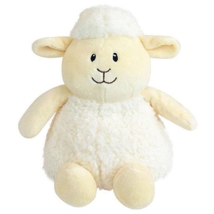 JEMINI Peluche bouillotte Mouton - A chauffer au micro-ondes micro perles d'argile +/- 19 cm JEMINI Peluche bouillotte Mouton - A chauffer au micro-ondes micro perles d'argile +/- 19 cm