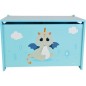 Coffre a jouets en bois LEON LE DRAGON - FUN HOUSE - ± 40 x 58 x 36 cm - Bleu Coffre a jouets en bois LEON LE DRAGON - FUN HOUSE - ± 40 x 58 x 36 cm - Bleu