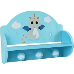 FUN HOUSE Léon le Dragon 713338 ETAGERE PORTEMANTEAU Dimensions : ±