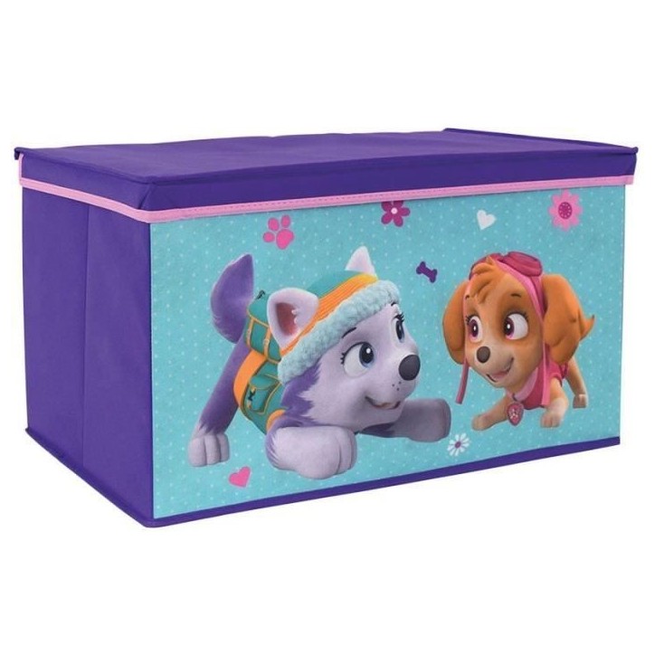 Fun House Pat Patrouille fille coffre a jouets pliable pour enfant