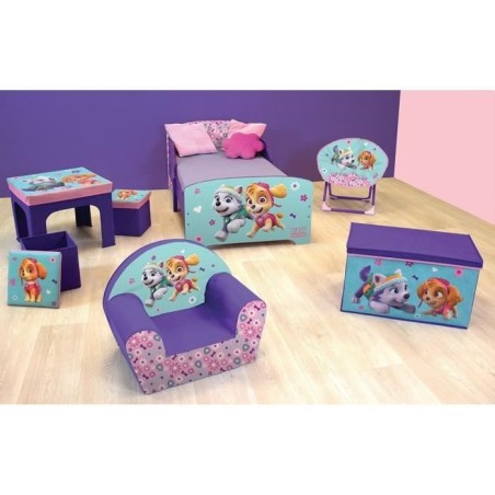 Fun House Pat Patrouille fille tabouret de rangement pour enfant