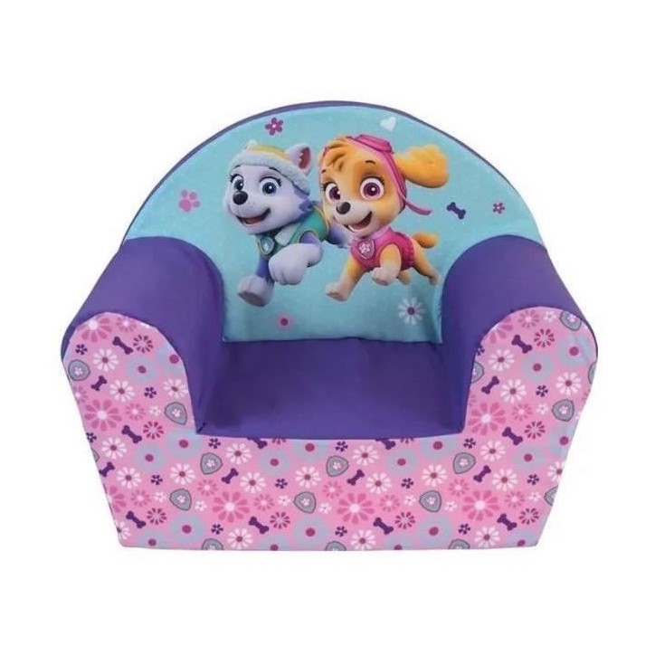 PAT PATROUILLE Fille fauteuil club en mousse pour enfant PAT PATROUILLE Fille fauteuil club en mousse pour enfant