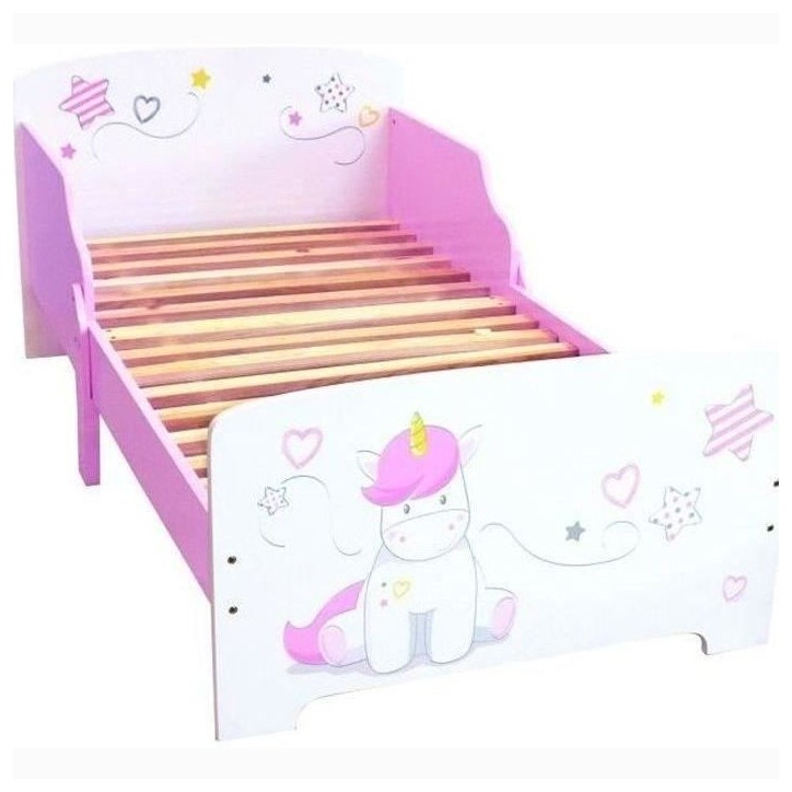 Fun House Licorne lit 140x70 cm avec lattes pour enfant Fun House Licorne lit 140x70 cm avec lattes pour enfant