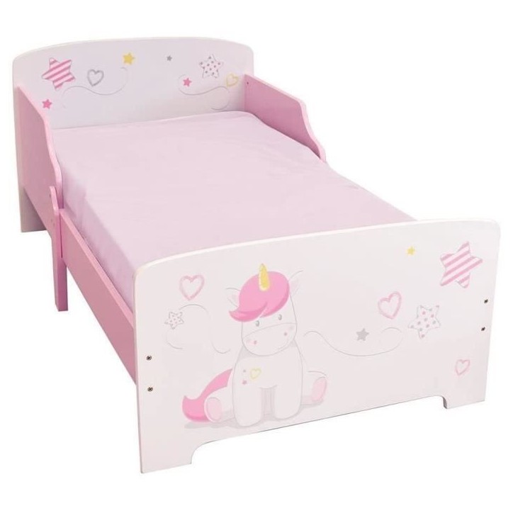 Fun House Licorne lit 140x70 cm avec lattes pour enfant Fun House Licorne lit 140x70 cm avec lattes pour enfant
