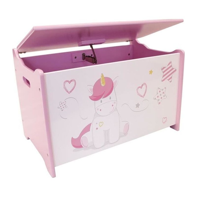 Coffre a jouets Licorne en bois pour enfant - Fun House Coffre a jouets Licorne en bois pour enfant - Fun House