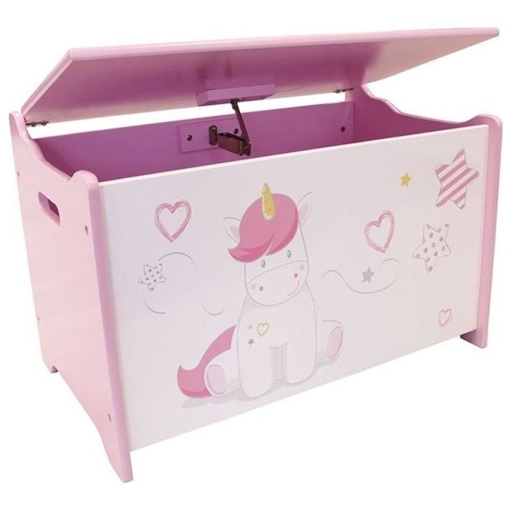 Coffre a jouets Licorne en bois pour enfant - Fun House Coffre a jouets Licorne en bois pour enfant - Fun House