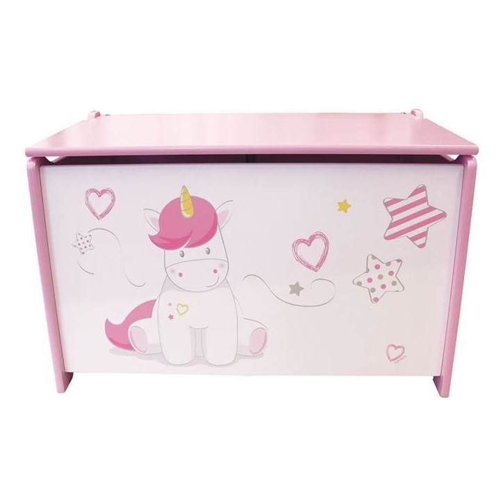 Coffre a jouets Licorne en bois pour enfant - Fun House Coffre a jouets Licorne en bois pour enfant - Fun House