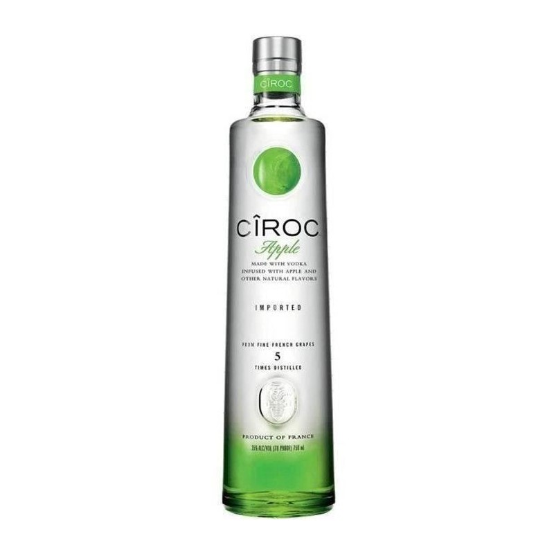 Ciroc Pomme - Vodka Aromatisée - 37.5% - 70cl Ciroc Pomme - Vodka Aromatisée - 37.5% - 70cl
