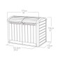 Keter Coffre de rangement KETER Store-It-out Ultra, coffre de jardin résistant aux intempéries, Beige - 2000L - 177x113x134 cm