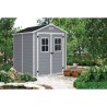 Abri de jardin 4,4 m² avec plancher KETER en résine Premium 86 Gris