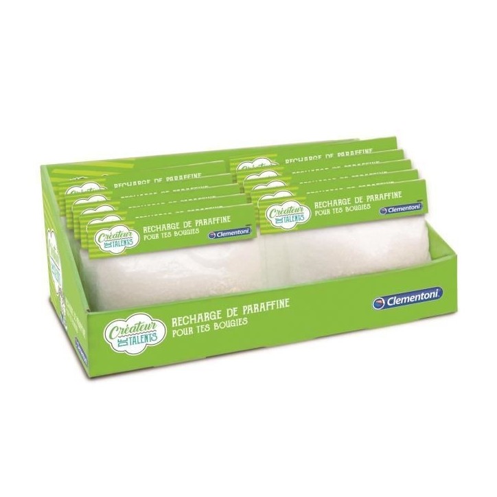 Recharge paraffine pour bougies - Clementoni - Fille - A partir de 6 ans Recharge paraffine pour bougies - Clementoni - Fille - A partir de 6 ans