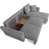 Canapé d'angle convertible réversible - 3 / 4 places - CLAUDIUS - Ti
