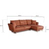 Canapé d'angle convertible réversible - 3 / 4 places - CLAUDIUS - Ti