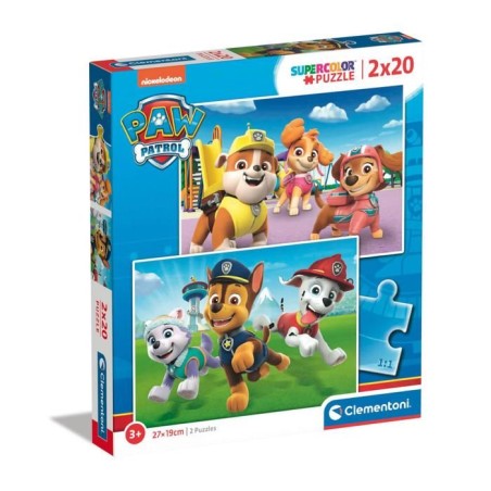 Puzzle 2 x 20 pieces : Pat' Patrouille (Paw Patrol)