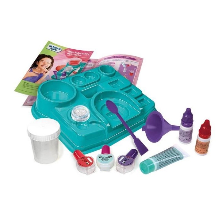 Vernis a ongle - CLEMENTONI - Mon Laboratoire Des Ongles - Coffret scientifique ludique et créatif