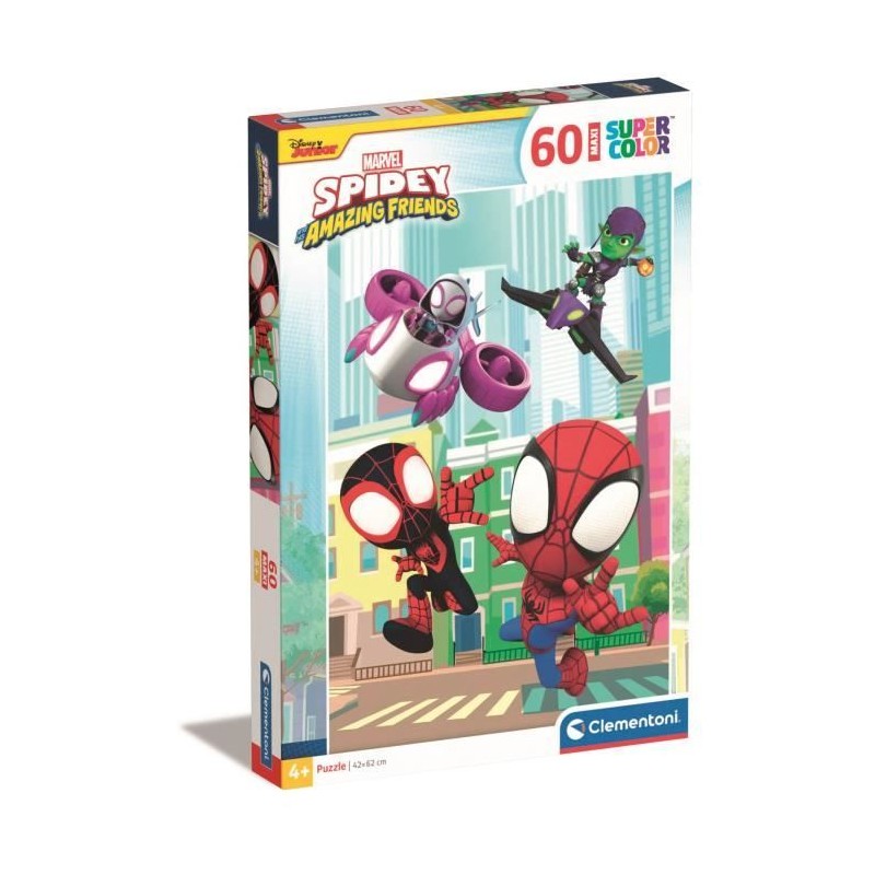 CLEMENTONI - 60 pieces Maxi - Spidey et ses amis extraordinaires CLEMENTONI - 60 pieces Maxi - Spidey et ses amis extraordinaires