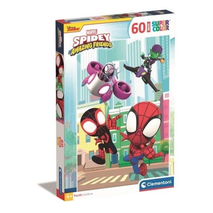 CLEMENTONI - 60 pieces Maxi - Spidey et ses amis extraordinaires