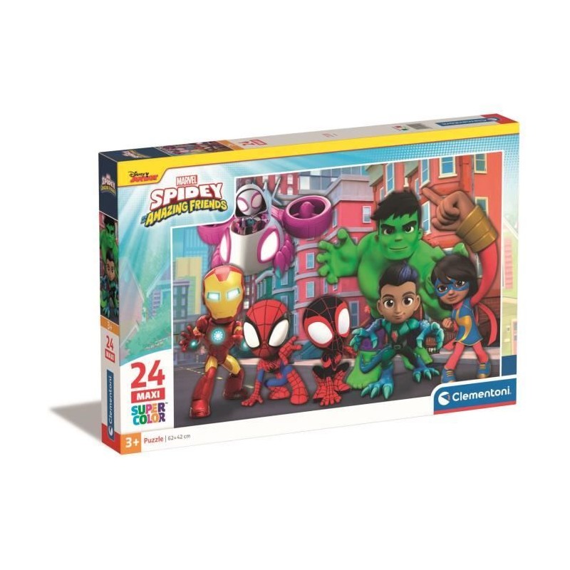 Puzzle - CLEMENTONI - MARVEL SPIDEY AND HIS AMAZING FRIENDS - 24 piece Puzzle - CLEMENTONI - MARVEL SPIDEY AND HIS AMAZING FRIENDS - 24 piece