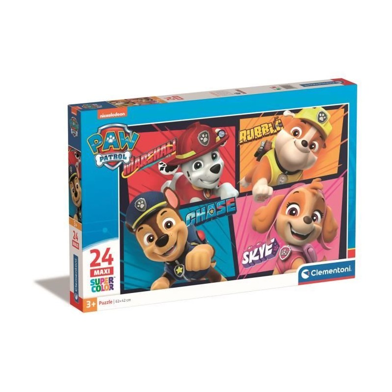 CLEMENTONI - PAT'PATROUILLE - PUZZLE DE 24 MAXI PIeCES - JEU DE PATIEN