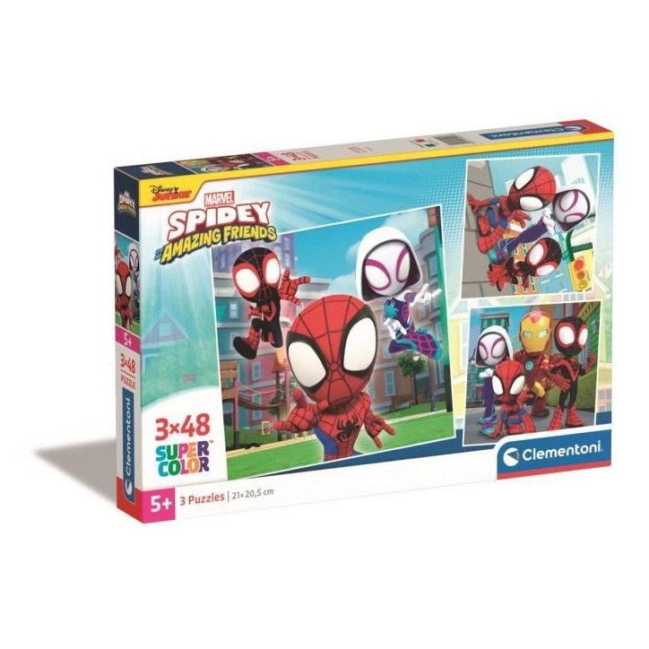 Puzzle Marvel Spidey and his Amazing Friends - Clementoni - 24 maxi pieces - Dessins animés et BD Puzzle Marvel Spidey and his Amazing Friends - Clementoni - 24 maxi pieces - Dessins animés et BD