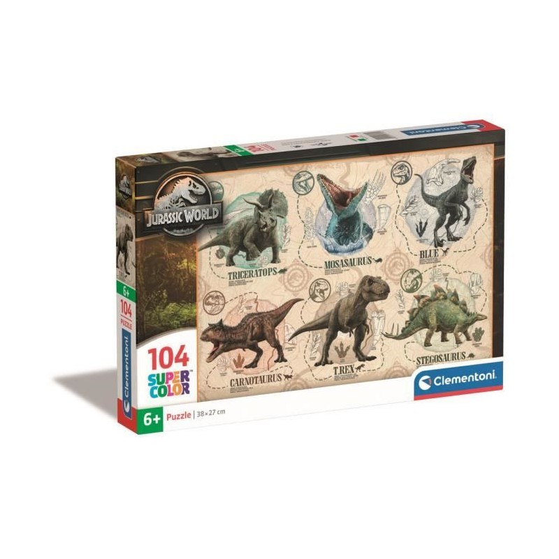 CLEMENTONI Puzzle104 pieces Jurassic World CLEMENTONI Puzzle104 pieces Jurassic World