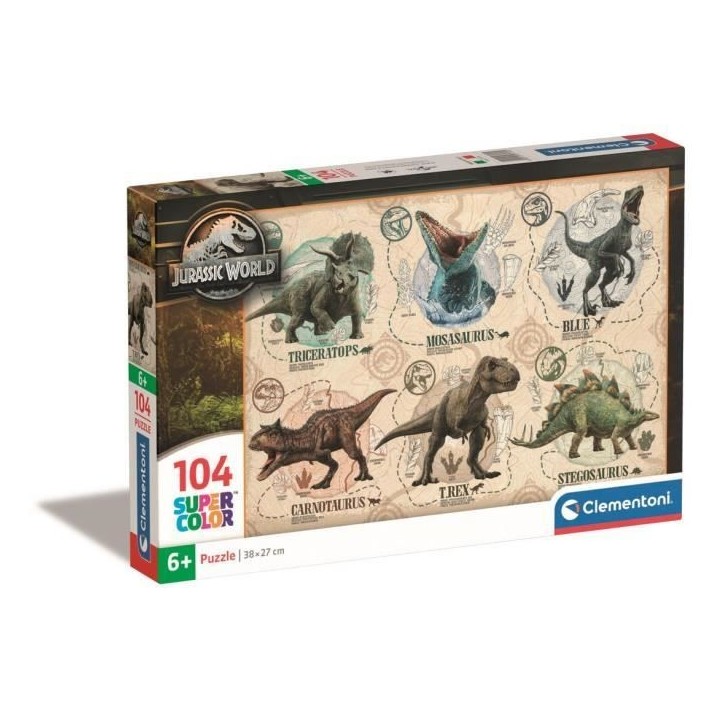 CLEMENTONI Puzzle104 pieces Jurassic World CLEMENTONI Puzzle104 pieces Jurassic World
