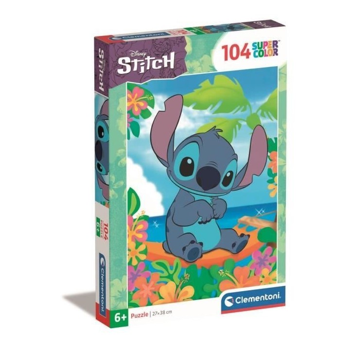 Puzzle Stitch 104 pieces, Pour enfants a partir de 3 ans, Theme dessins animés, CLEMENTONI Puzzle Stitch 104 pieces, Pour enfants a partir de 3 ans, Theme dessins animés, CLEMENTONI