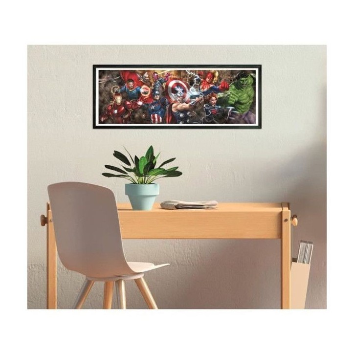 Puzzle Panorama 1000 pieces - CLEMENTONI - MARVEL - Poster inclus - Multicolore - Pour adultes Puzzle Panorama 1000 pieces - CLEMENTONI - MARVEL - Poster inclus - Multicolore - Pour adultes